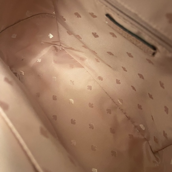 Kate Spade Pink Backpack Pebbled Leather, Adjustable Straps - Picture 10 of 11